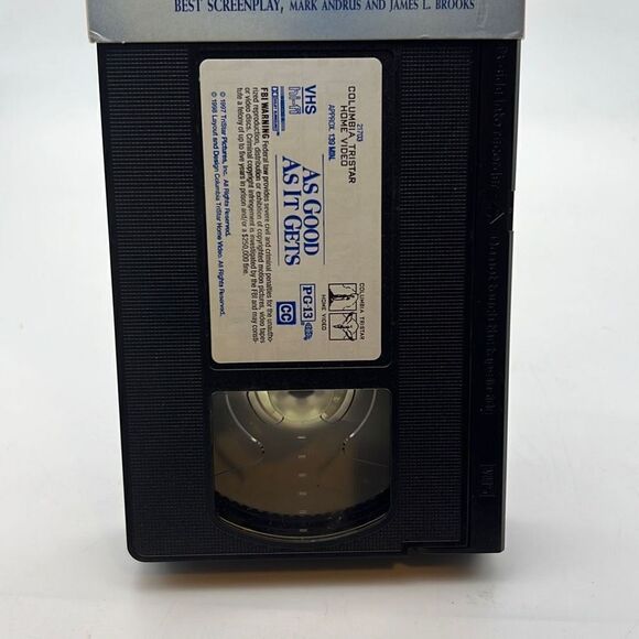 As Good as it Gets VHS tape Jack Nicholson Oscar Winner Academy Award - Picture 3 of 3